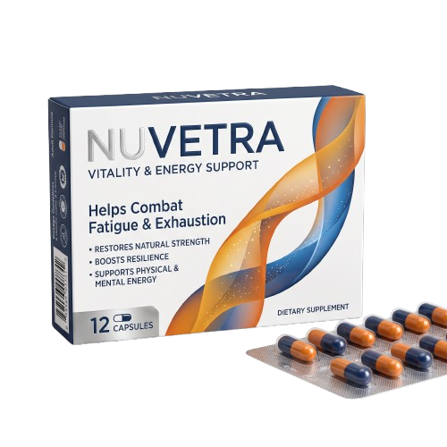 Nuvetra Vitality & Energy Support doboz és kapszulák